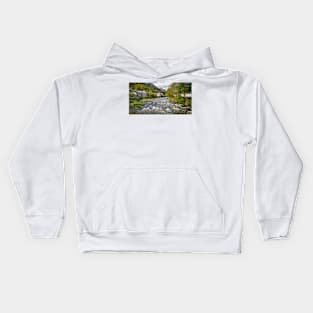 River Glaslyn at Beddgelert Kids Hoodie